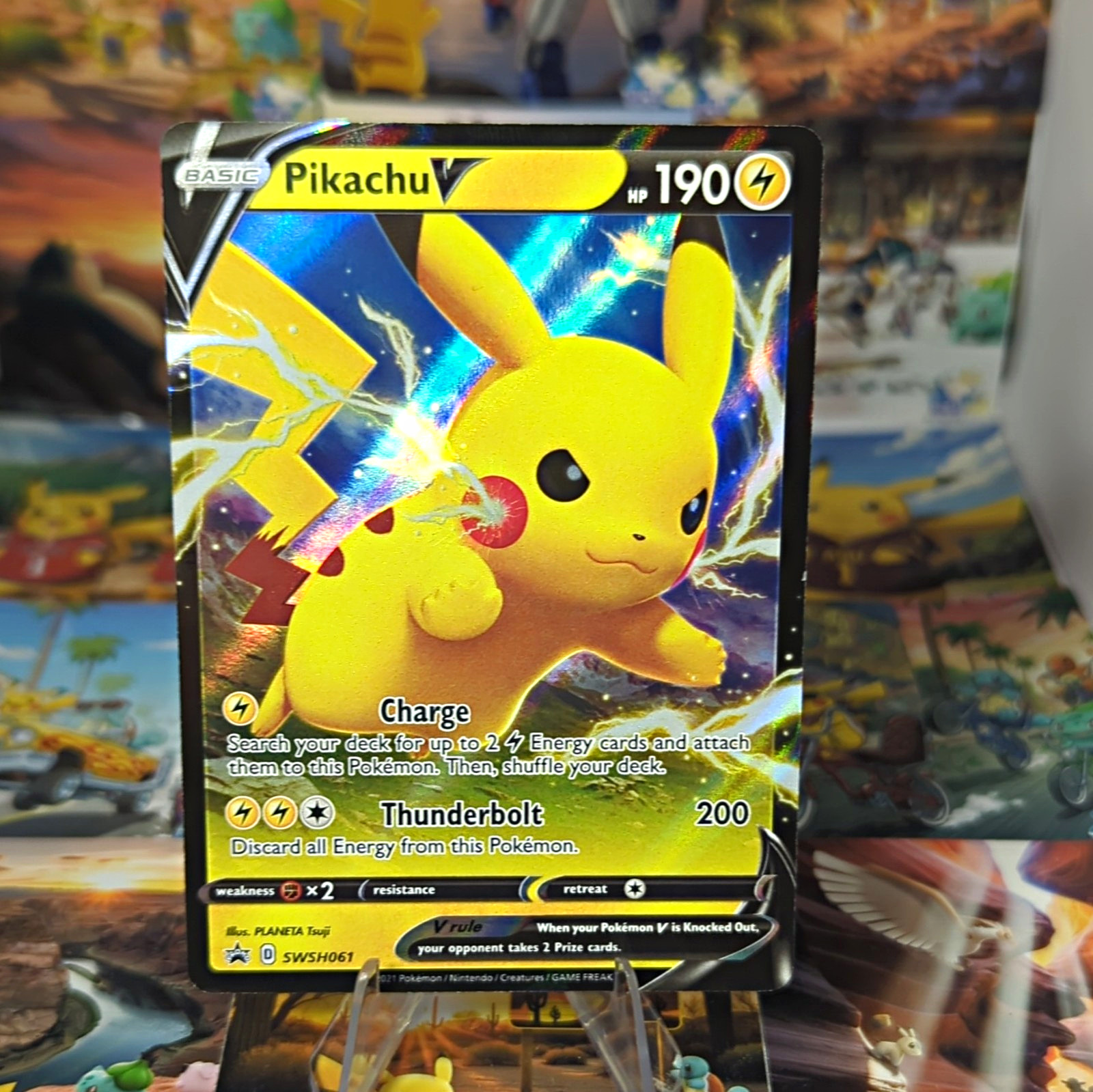 The Pokémon Company Pokemon TCG Pikachu V SWSH061 Holo Promo 190HP English