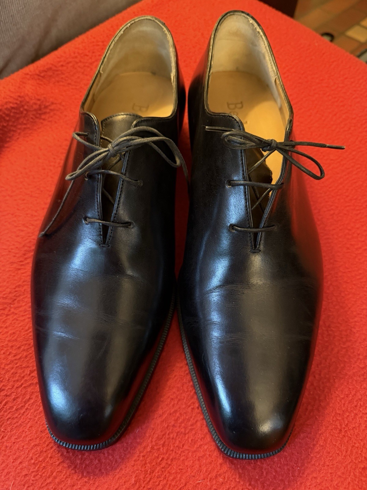 BERLUTI  shoes men 9 Very Narrow Black