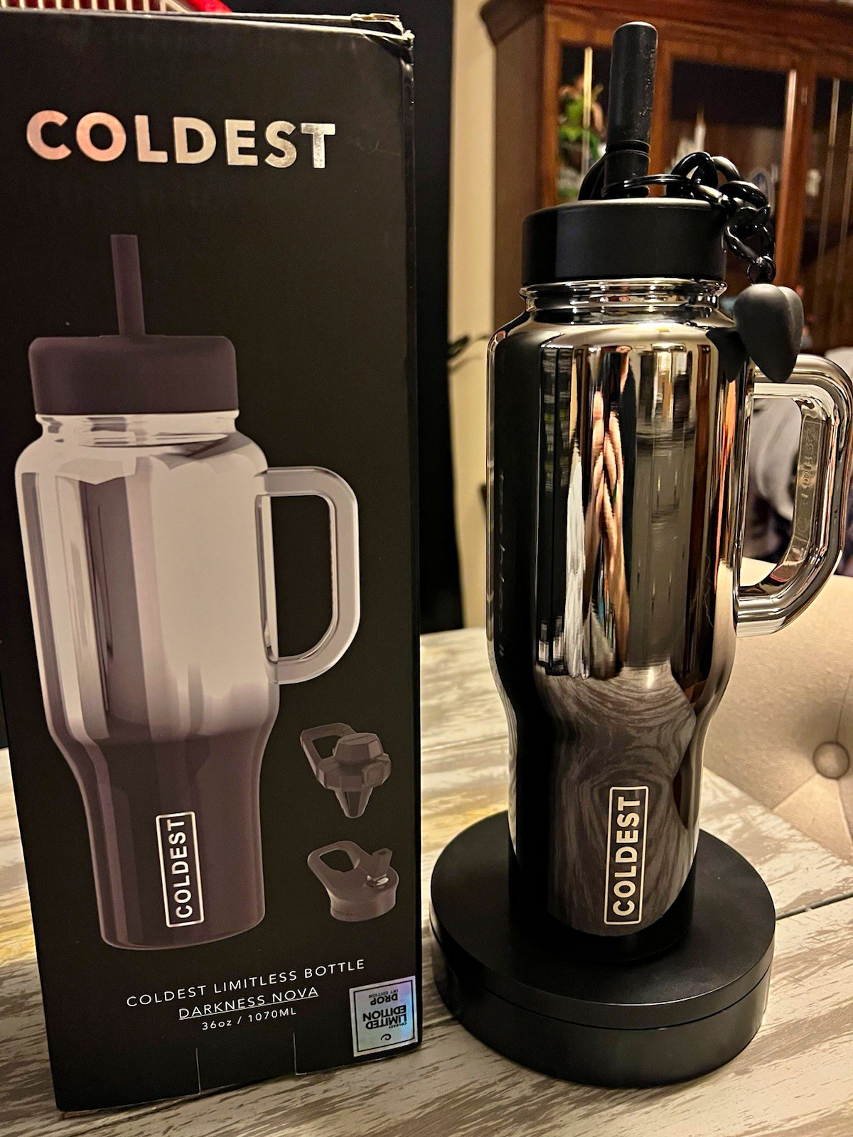 RARE Coldest 36 oz Darkness Nova Tumbler - BNIB, Label Fell Off Bottle but Incl.