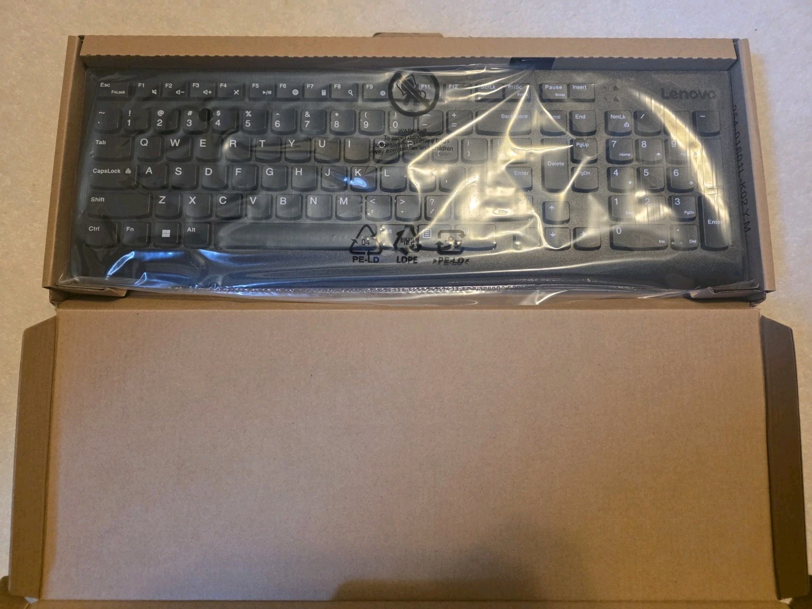 Lenovo USB Wired Keyboard Gen 2 Black Keyboard Sealed (Open Box) - Unused