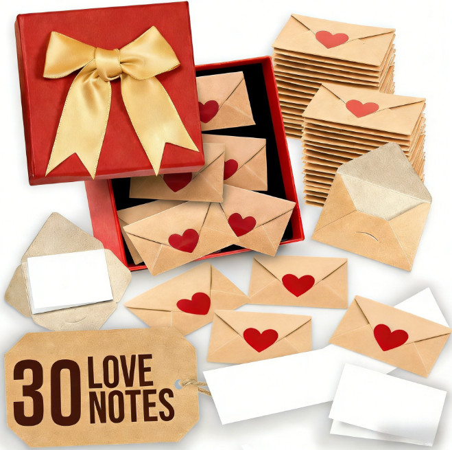 Mini Love Notes card with envelopes: Love cards for Valentine\'s Or Mother\'s Day
