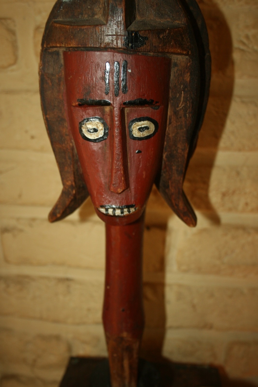 WONDERFUL BAMANA-BAMBARA MARIONET HEAD MID 20 TH C. MALI TRIBAL ART EXPRESSION 