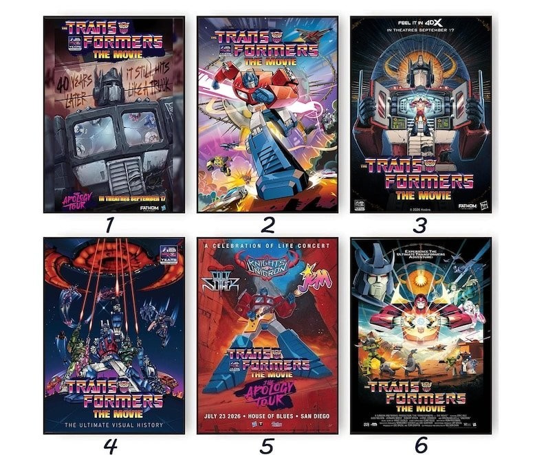 Transformers The Movie 40th Anniversary 1986 2026 Poster
