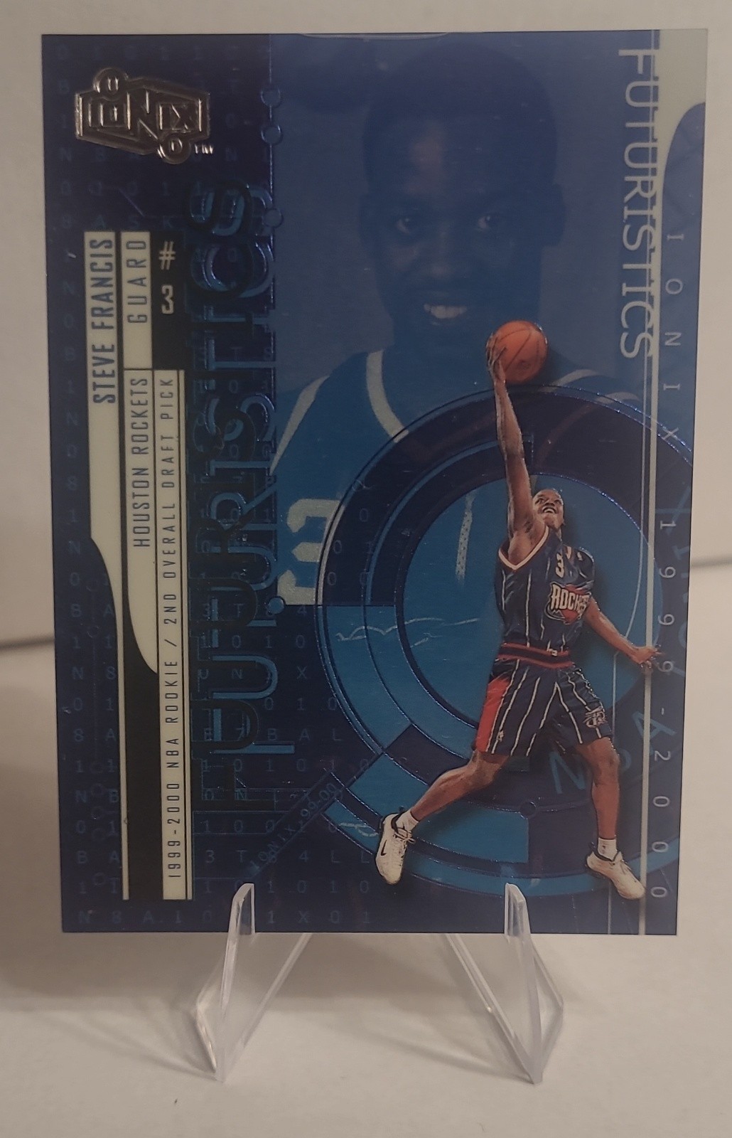 1999-00 Upper Deck Ionix - Futuristics Steve Francis #62 /3500 (RC) 1999-00 Upper Deck Ionix - Futuristics Steve Francis #62 /3500 (RC)