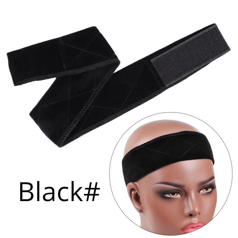 Non Slip Velvet Wig Grip Headband Adjustable Soft Holder Band Accessories