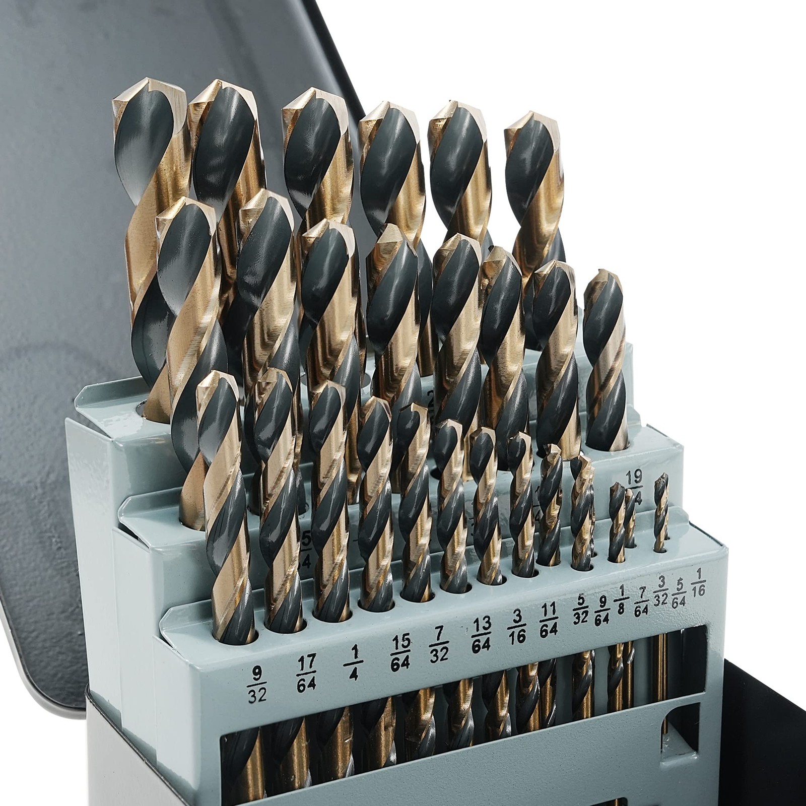 GMTOOLS 29Pcs Cobalt Drill Bit Set, 135 Degree Tip High Speed Steel with... GMTOOLS 29Pcs Cobalt Drill Bit Set, 135 Degree Tip High Speed Steel with...