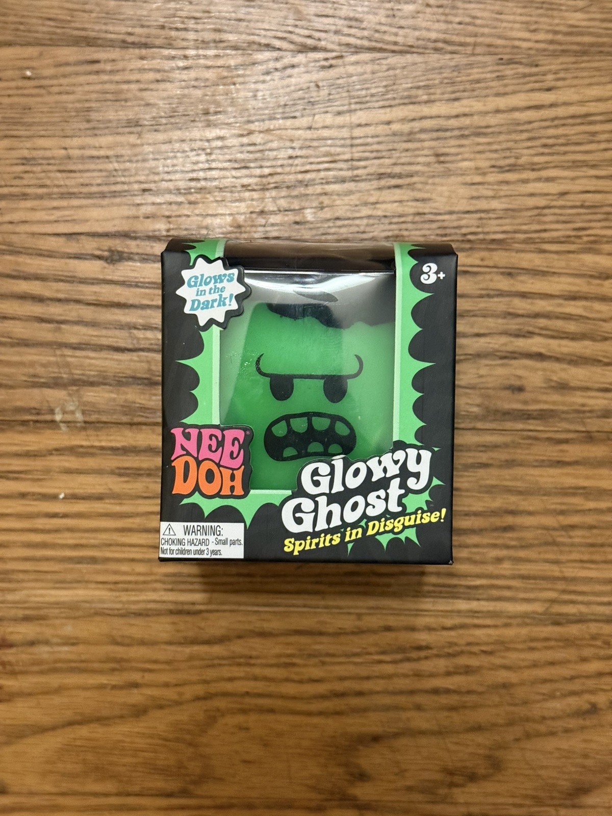 NEW Nee Doh Glowy Ghost Green Glow in the Dark Squeeze Toy, Authentic IN STOCK