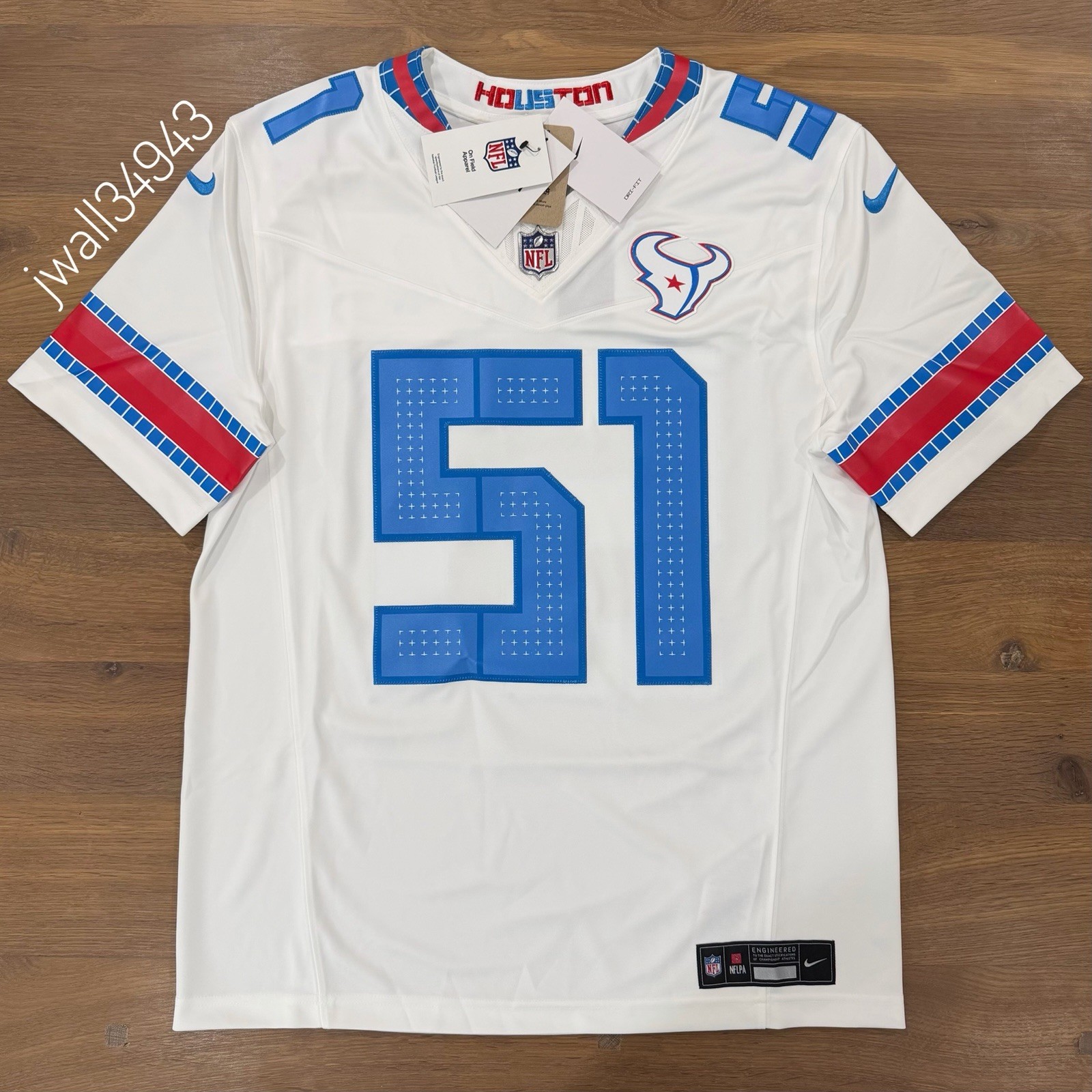 Nike Will Anderson Jr. Houston Texans 2026 NFL Rivalries STITCHED Limited Jersey
