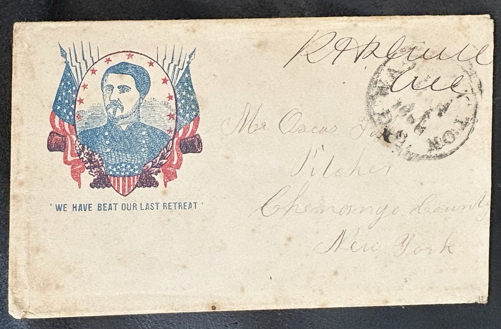 1863 General McClellan Union Patriotic Cover R Holland Duell Signed Free Frank 1863 General McClellan Union Patriotic Cover R Holland Duell Signed Free Frank