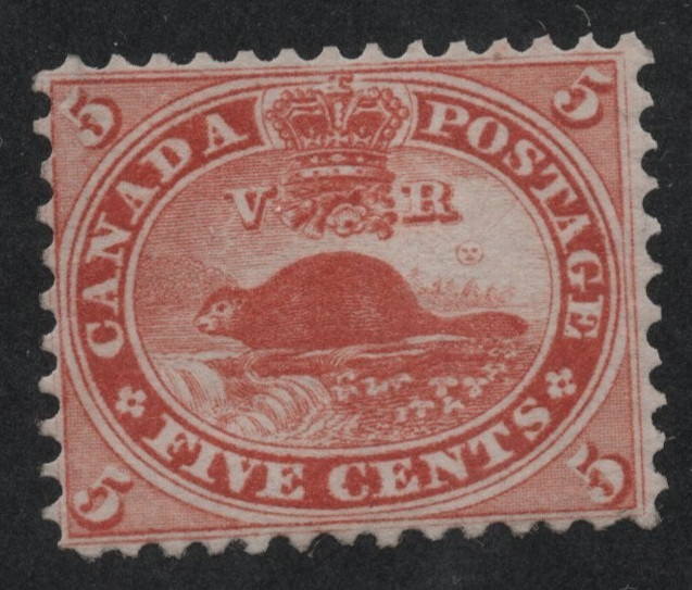Canada 1859 Scott #15 Mint Hinged Catalog Value $800 F-Vf Original Gum