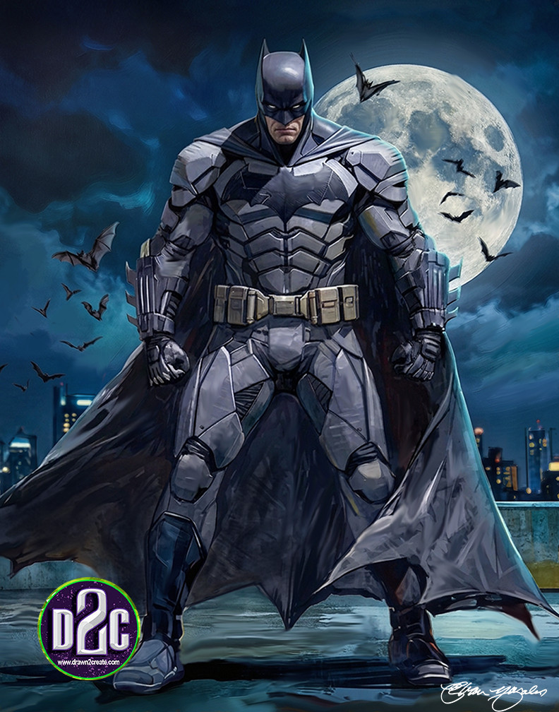 Comic Art One of a Kind Painting/The Batman