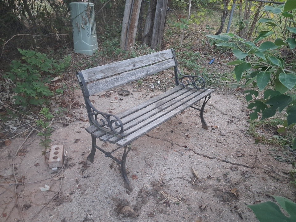 Vintage Childs Cast Iron & Wood Garden Park Bench Vintage Childs Cast Iron & Wood Garden Park Bench