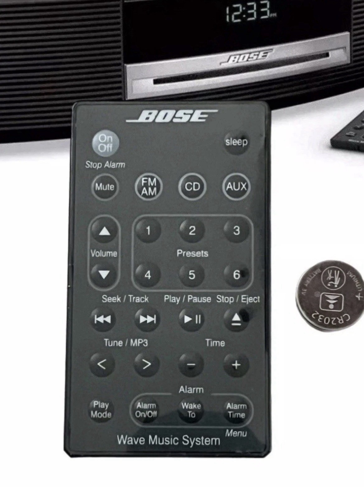 Genuine Bose Wave Music System Remote Control for AWRCC1 AWRCC2 RadioCD&Batter Genuine Bose Wave Music System Remote Control for AWRCC1 AWRCC2 RadioCD&Batter