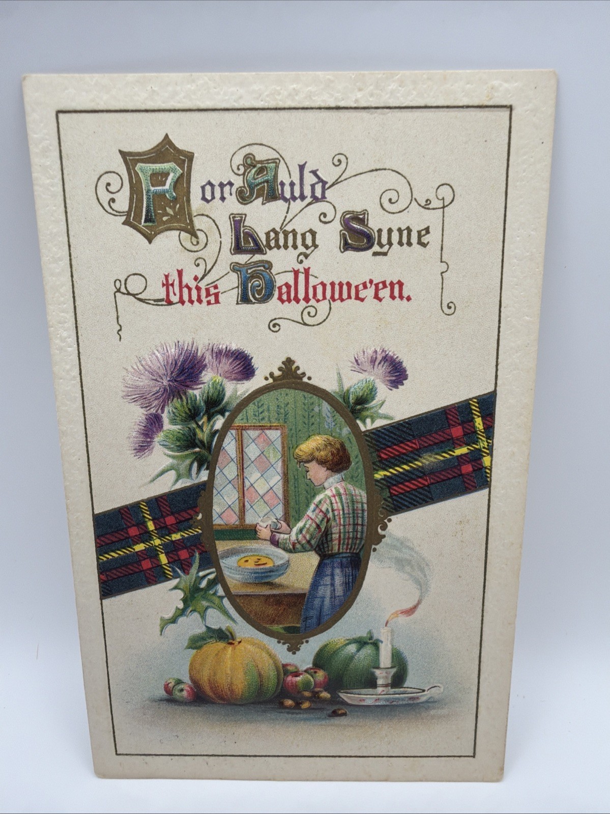 Vintage/ Antique 1908-1915 Halloween Greeting Postcard • Gottschalk