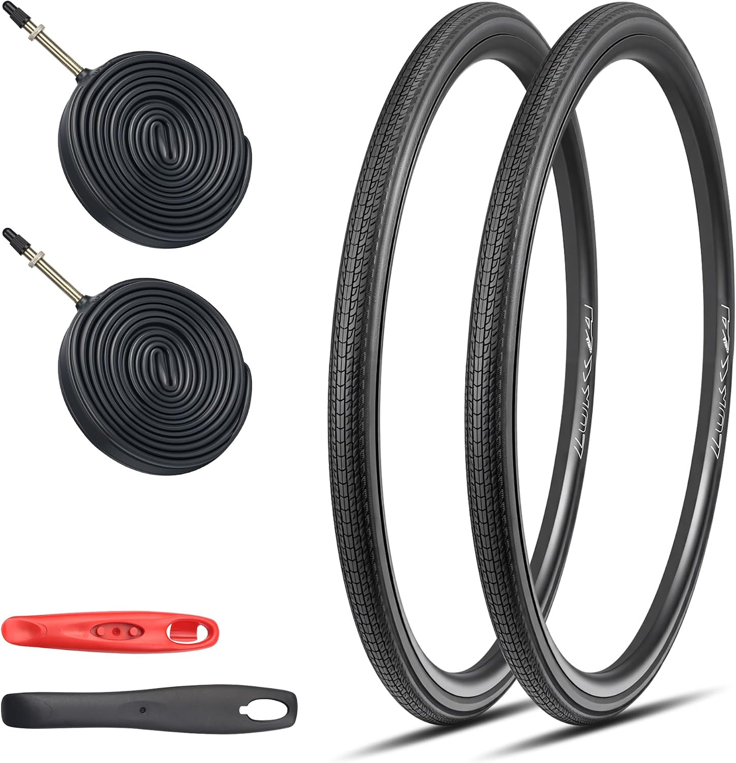 2-Pack 700X28/32/35C Road Bike Tire Set, Foldable Tires with Presta Valve FV48 I