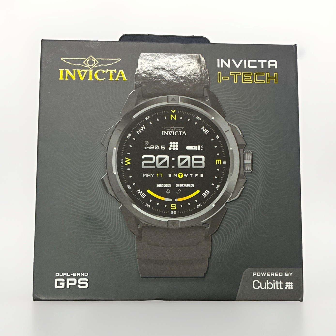 New Invicta I-TECH-010 Smartwatch Dual-Band GPS Bluetooth 1.48in White