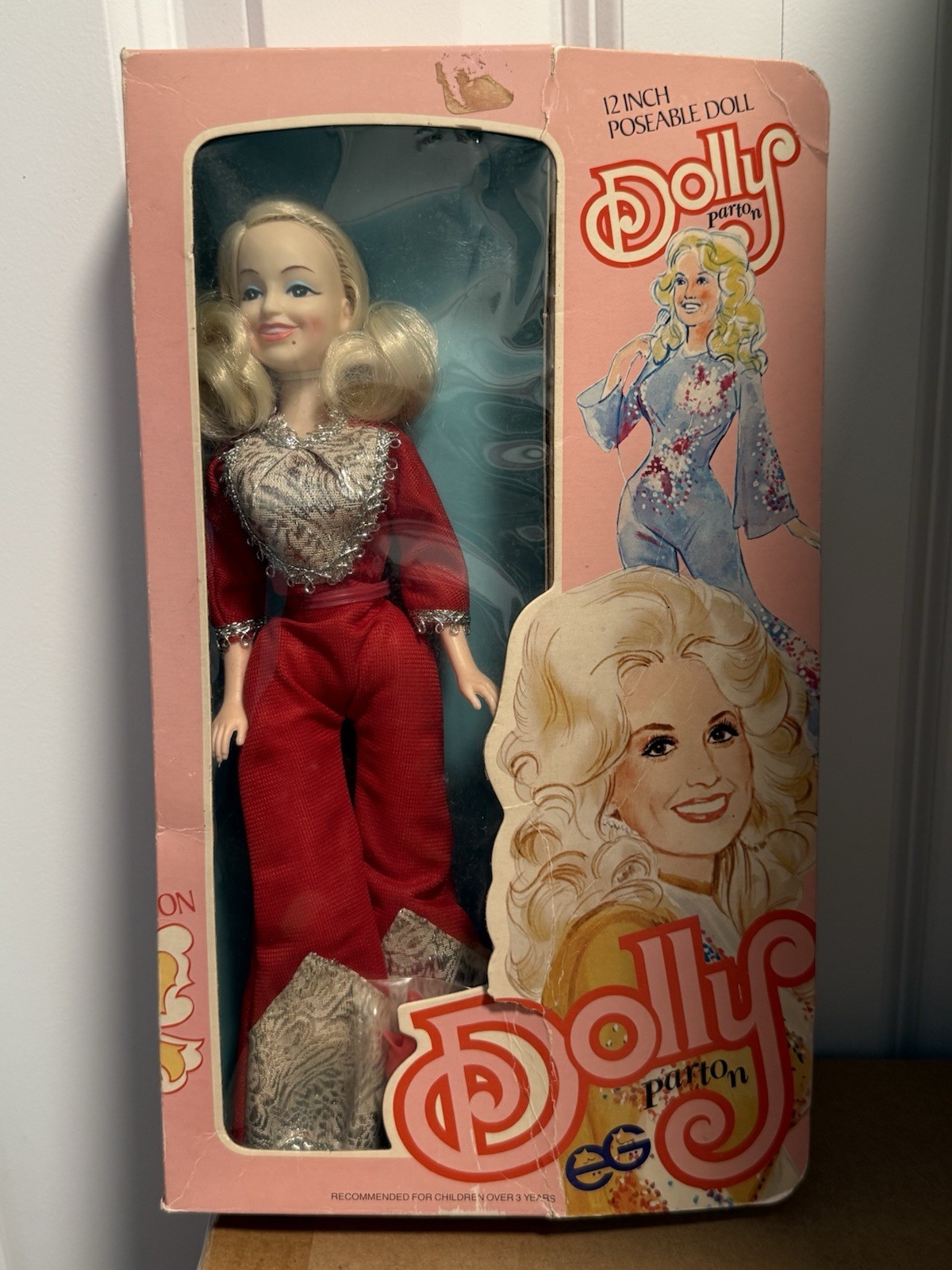 Vintage Goldberger Dolly Parton 12in Fashion Doll Poseable in Original Box