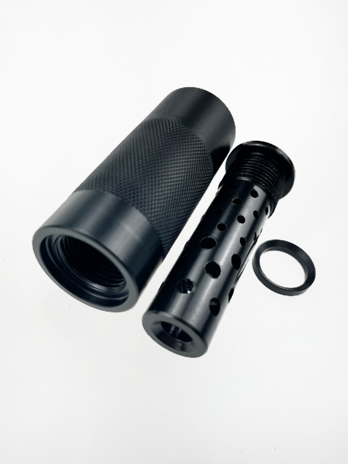 🔥 1/2x28 (For 9mm) Hybrid Muzzle Brake Compensator With Sound Sleeve 🔥 1/2x28 (For 9mm) Hybrid Muzzle Brake Compensator With Sound Sleeve