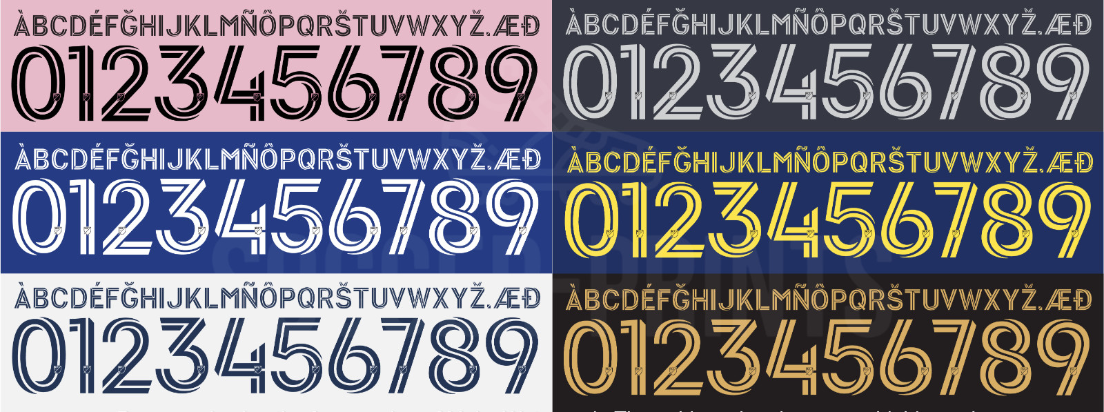 Name&Number Set For American League 2023/2024 For Soccer Jersey MLS Top Soccer