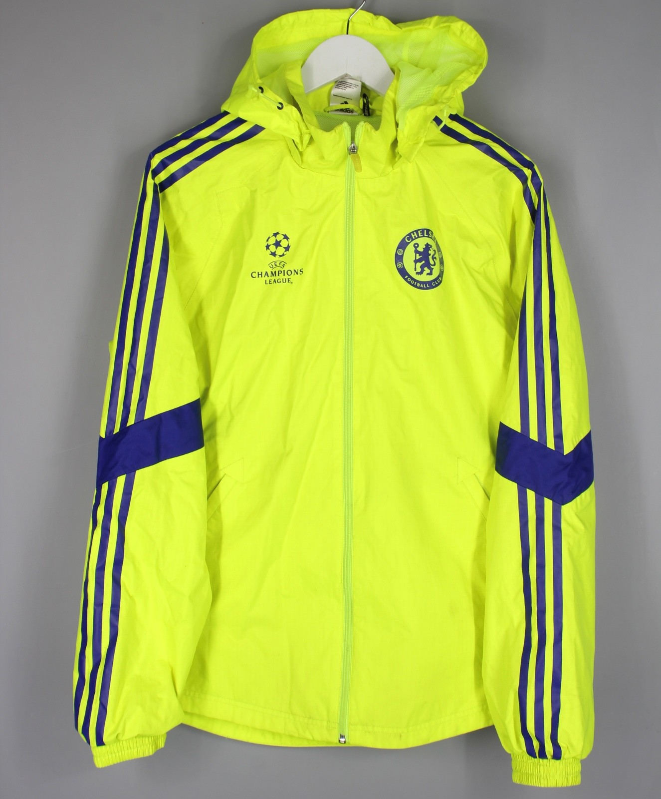 CHELSEA LONDON 2014 2015 CHAMPIONS LEAGUE TRAINING JACKET RAIN ADIDAS SIZE M