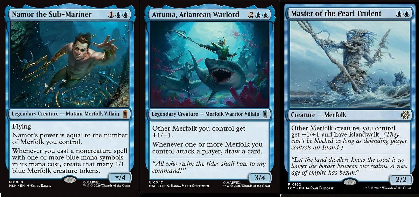 Namor the Sub-Mariner Commander Deck  - 100 Cards -Marvel  -NM - MTG
