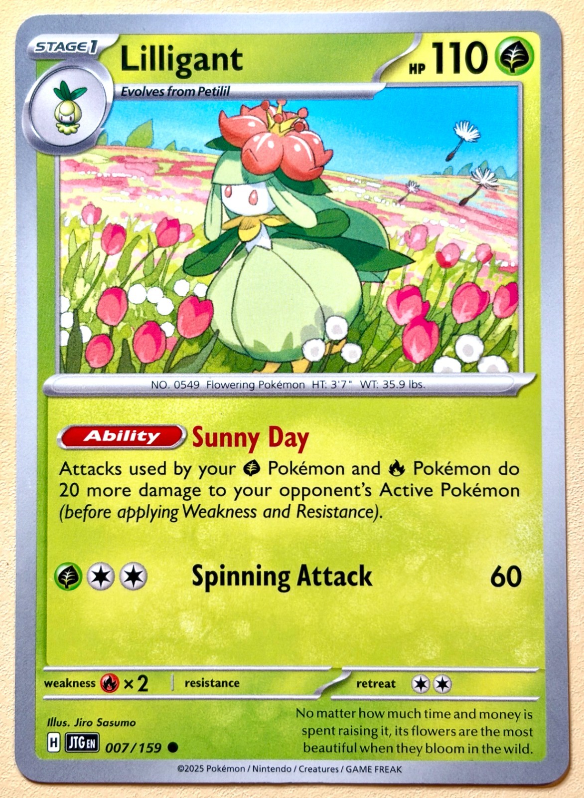 Lilligant~Cute Pokemon Card~ Botanical Garden ~ Gen V- Unova Gallery
