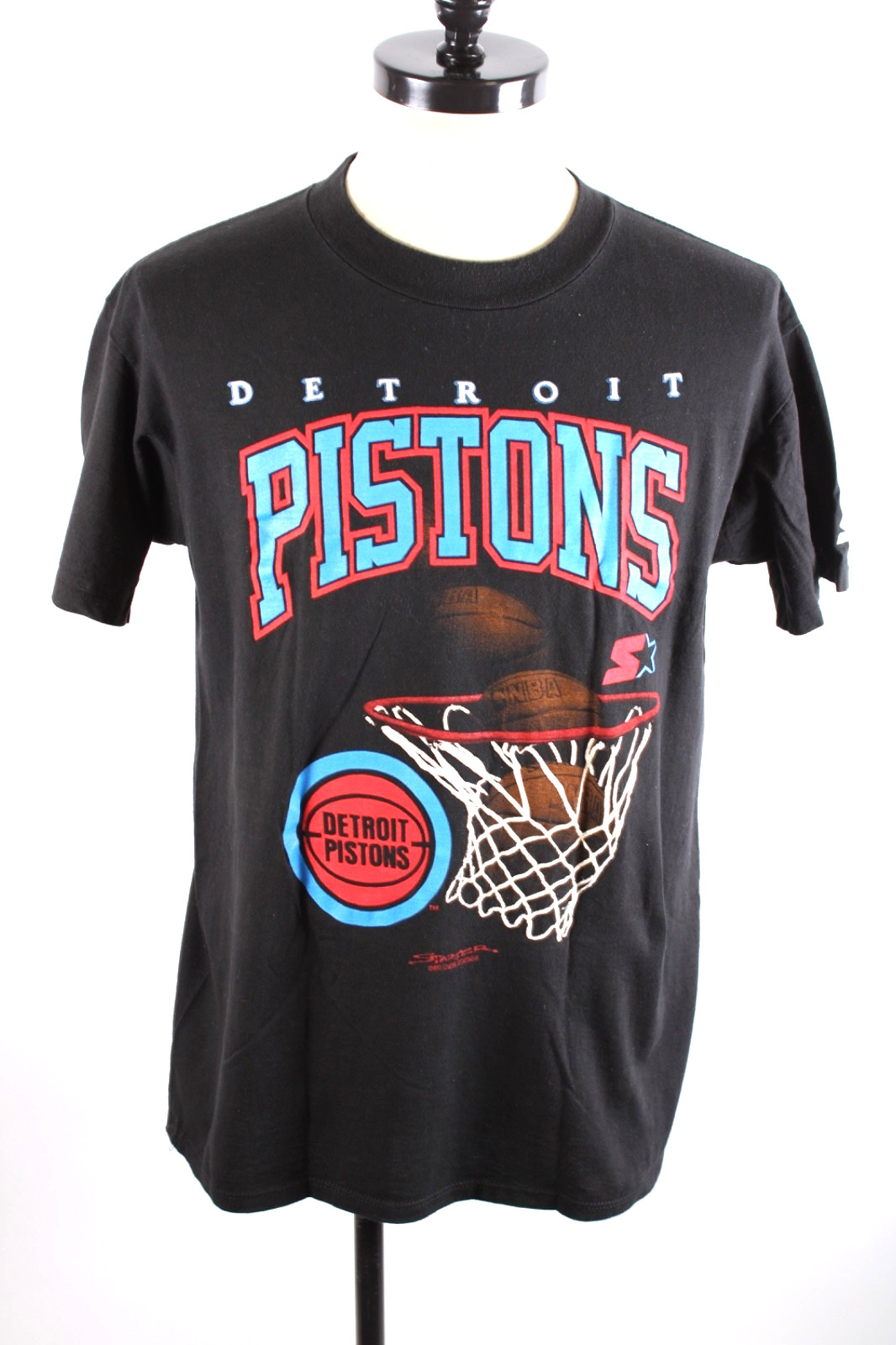 Vintage 1991 Starter Detroit Pistons NBA Basketball T-Shirt NWOT\'S Mens XL