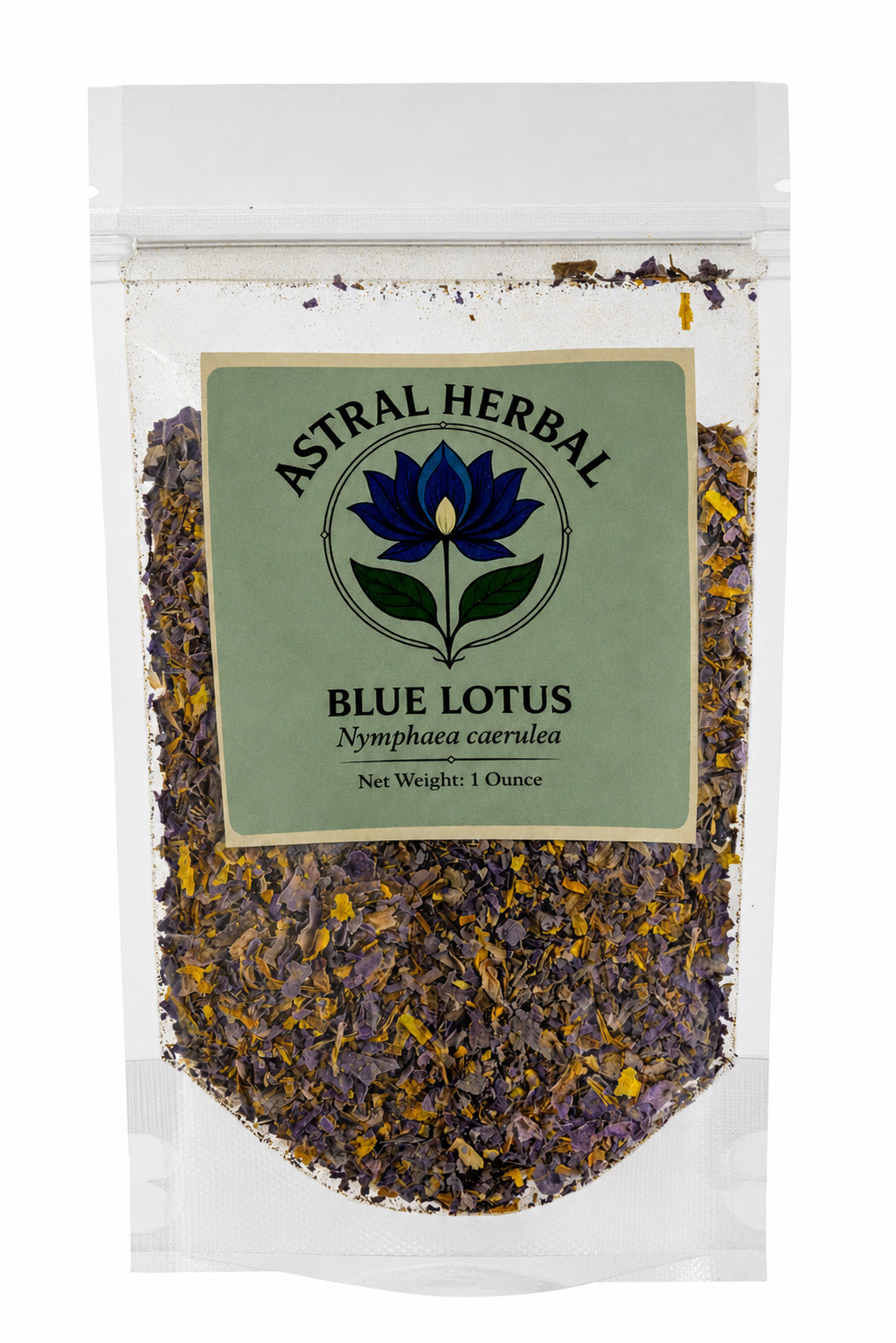 Blue Lotus — Pre-Ground Petals & Stamens