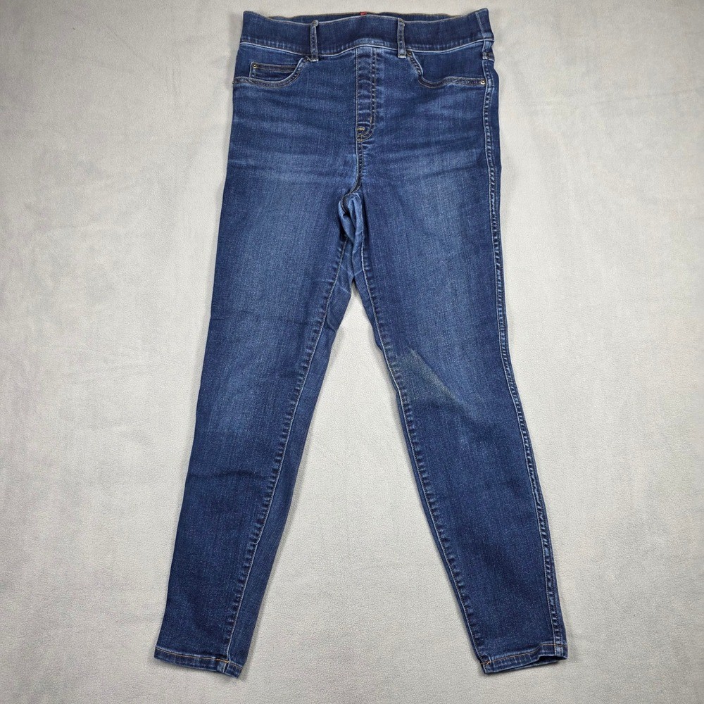 Spanx Jeans Womens Medium Blue Ankle Skinny High Rise Jean-ish Stretch Medium