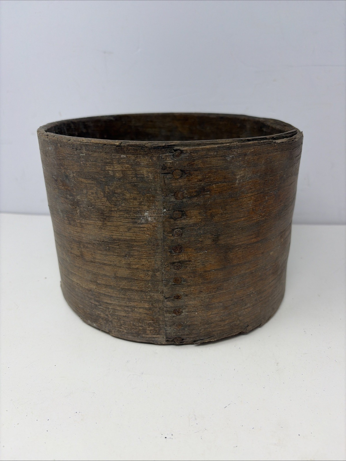 Antique Rare Dry Wooden Grain Measure Farmhouse 8 1/2” X 6” Antique Rare Dry Wooden Grain Measure Farmhouse 8 1/2” X 6”
