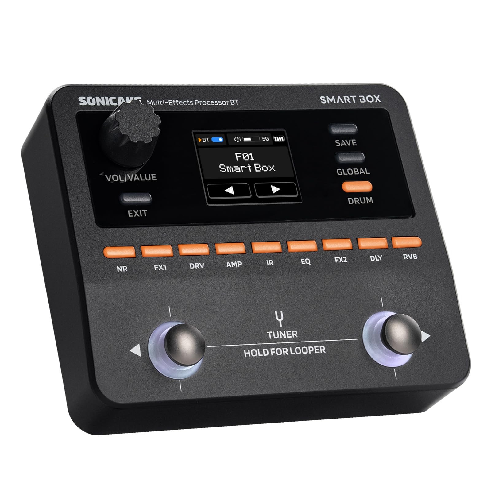 SONICAKE QME-20 Smart Box - Multi Effects Pedal for Guitar with 130+ Effects,...