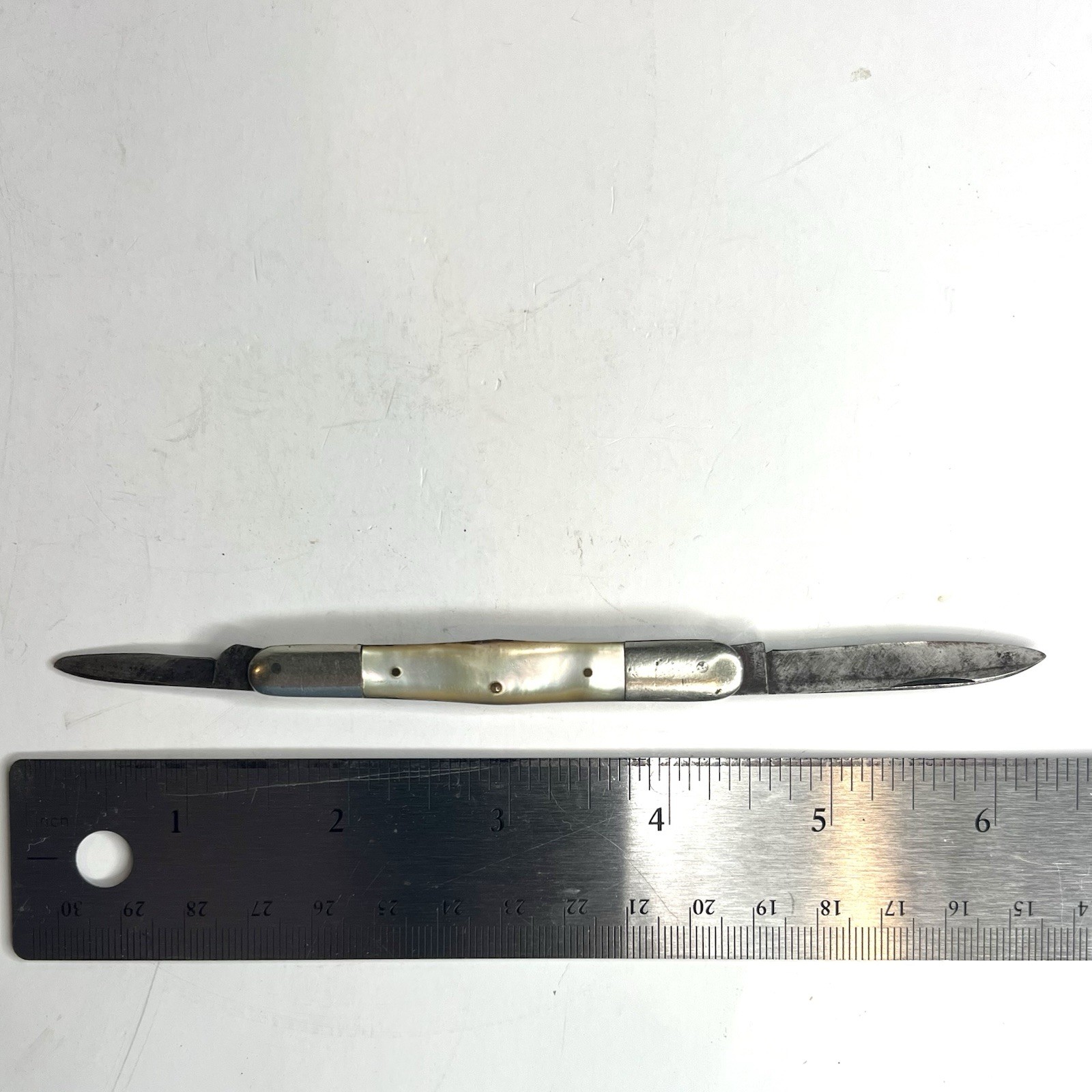 Antique A.W. Wadsworth & Son MOP Pocket Knife Vintage Solingen Era Cutlery Antique A.W. Wadsworth & Son MOP Pocket Knife Vintage Solingen Era Cutlery