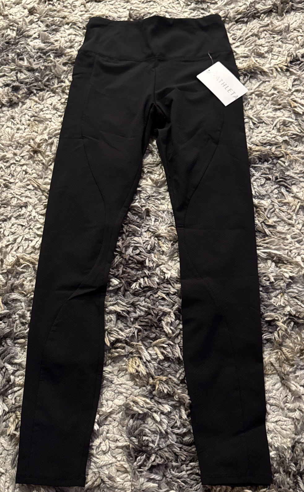Athleta Quest Hybrid Tight Leggings Women\'s Size 0 Black Hiking Pockets NWT New