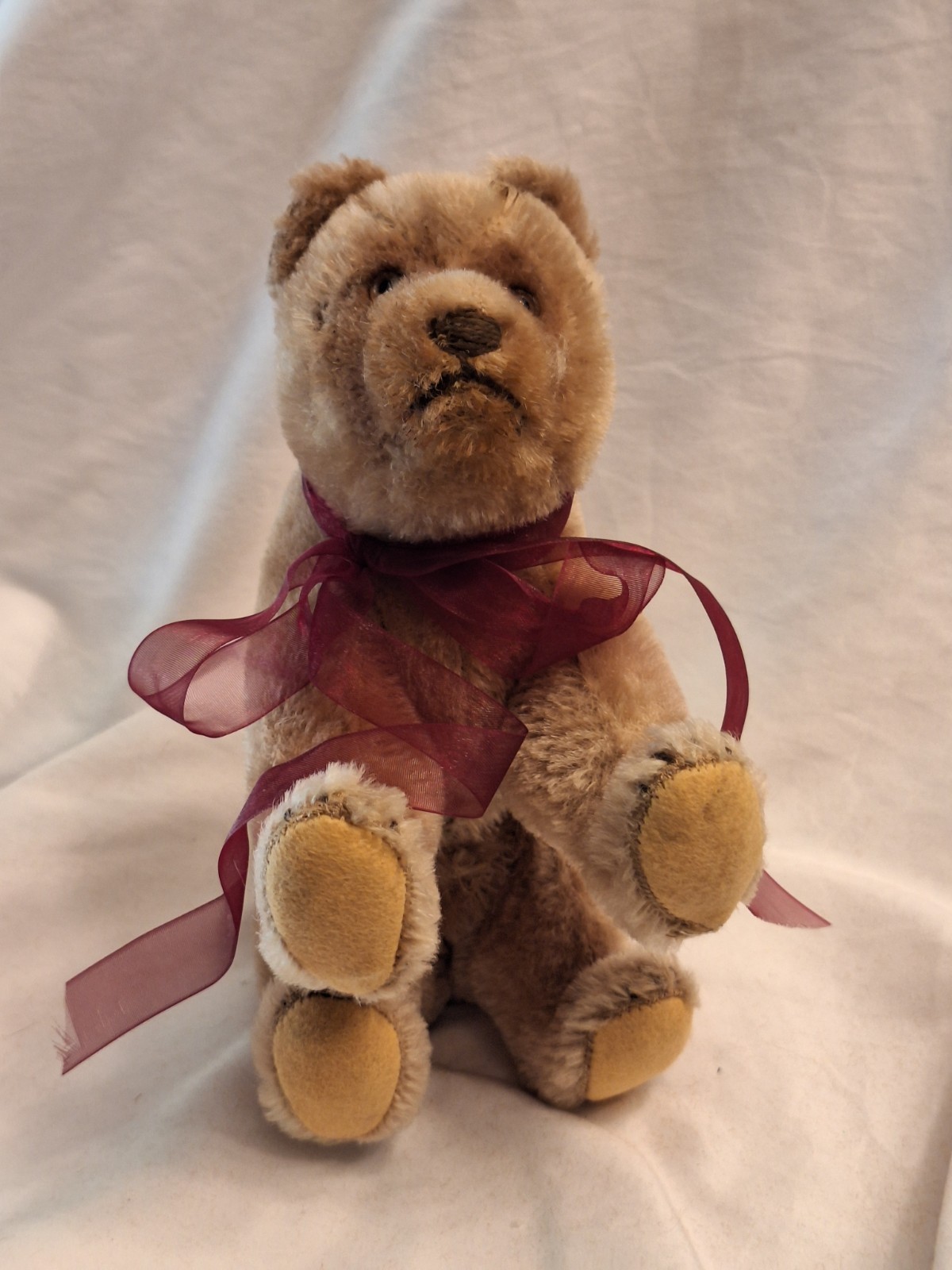 Vtg Grisly Germany Teddy Bear On All Fours Mohair Plush Cub Ribbon 20cm 8\ Vtg Grisly Germany Teddy Bear On All Fours Mohair Plush Cub Ribbon 20cm 8\
