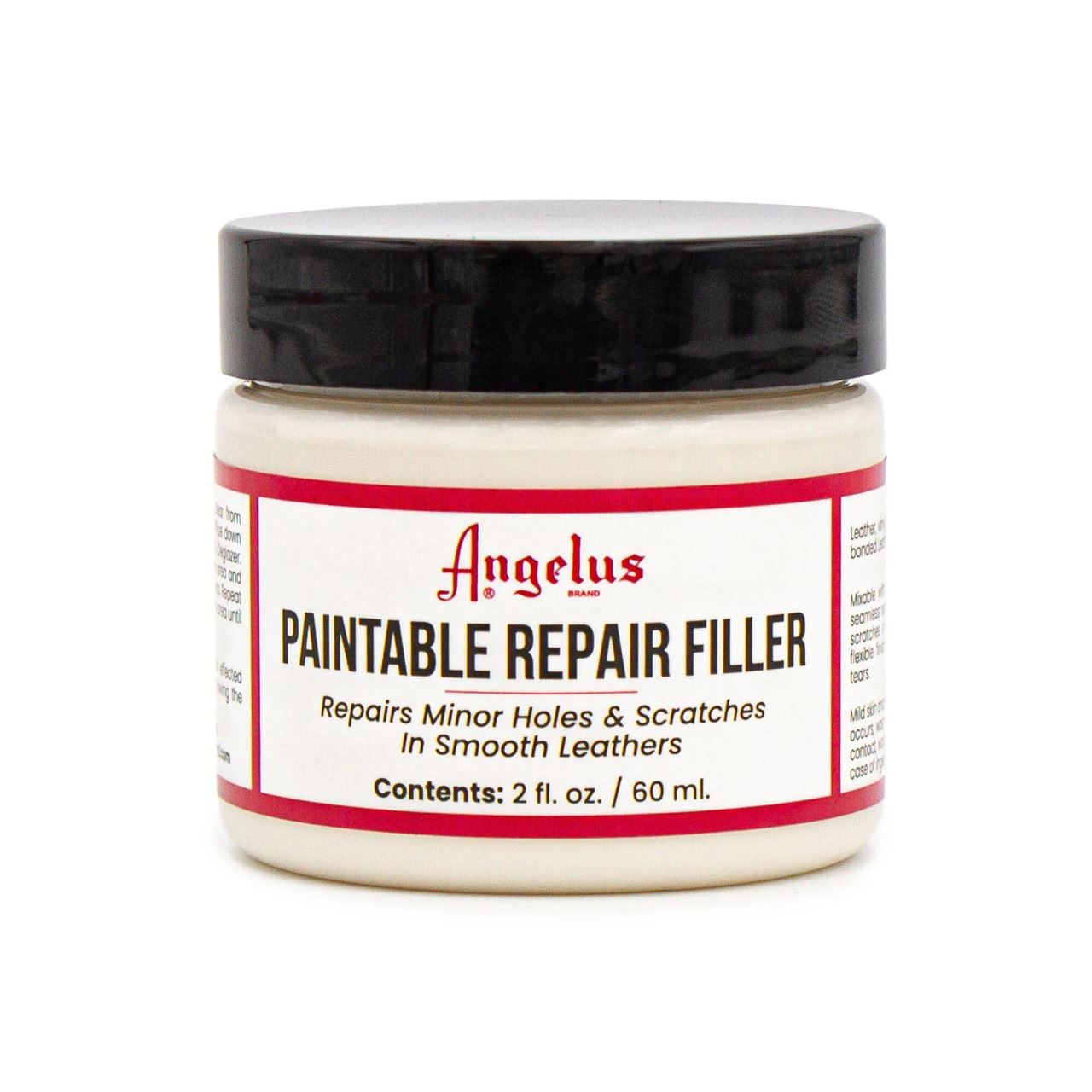 Angelus Paintable Leather Filler - Flexible Shoe Repair for Holes & Scratches