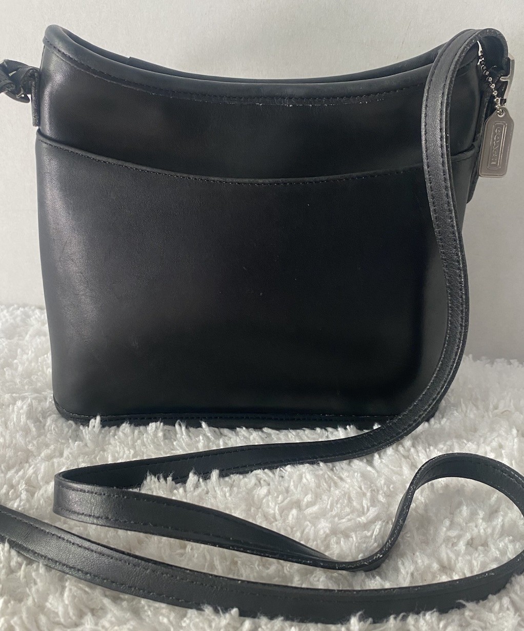 Coach Vintage Legacy Leather Bag 9062 Crossbody Shoulder Bag Black