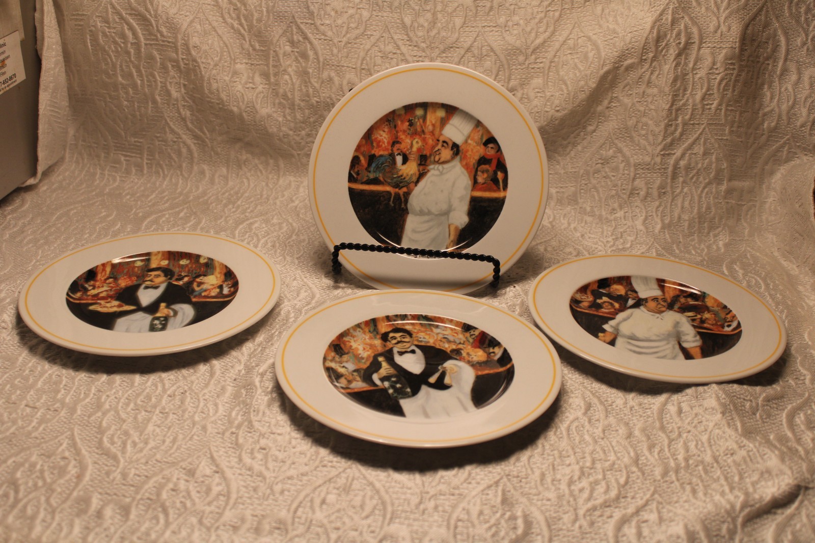 Guy Buffet Collection Set of Four Plates Mint in Box  by Eschenbach Porzellan