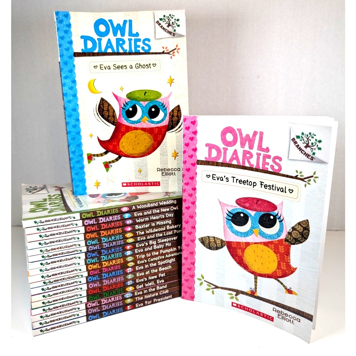 Near Complete Set OWL DIARIES Early Reader Books Series Elliot vol.1-19 Branches