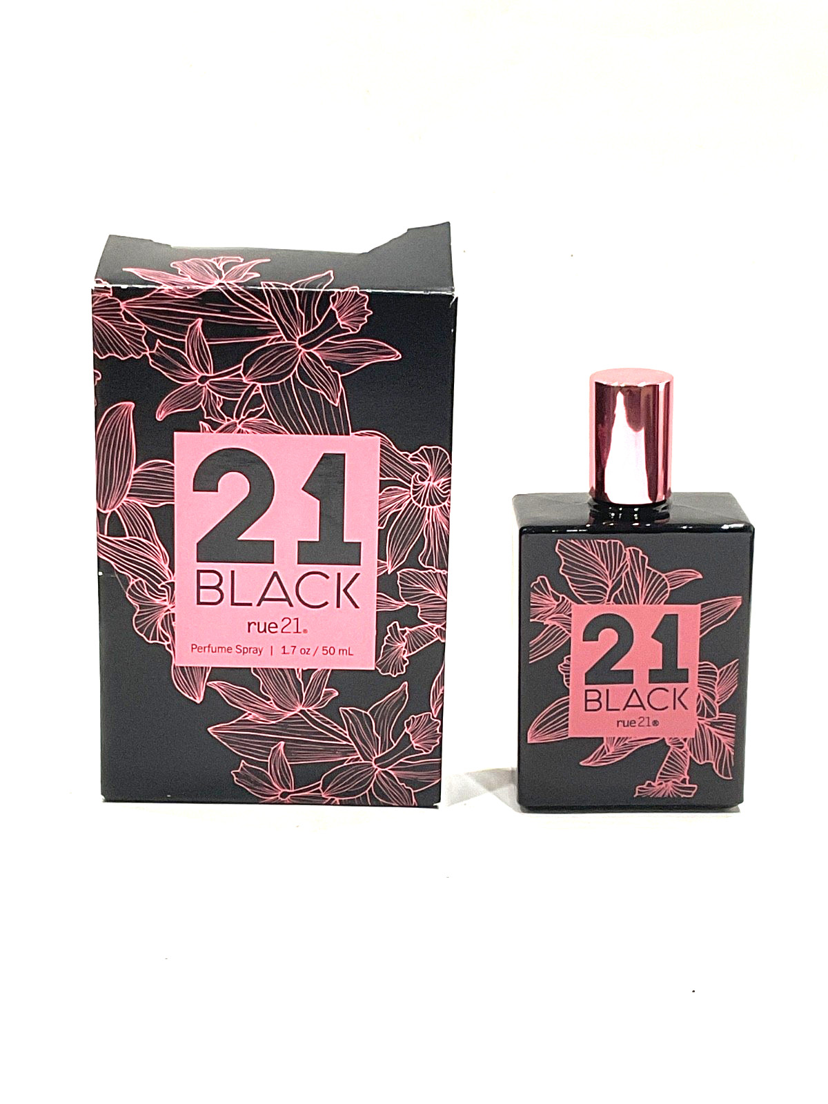 Rue21 Black Perfume Spray Womens 1.7 fl oz DAMAGED BOX Rue21 Black Perfume Spray Womens 1.7 fl oz DAMAGED BOX