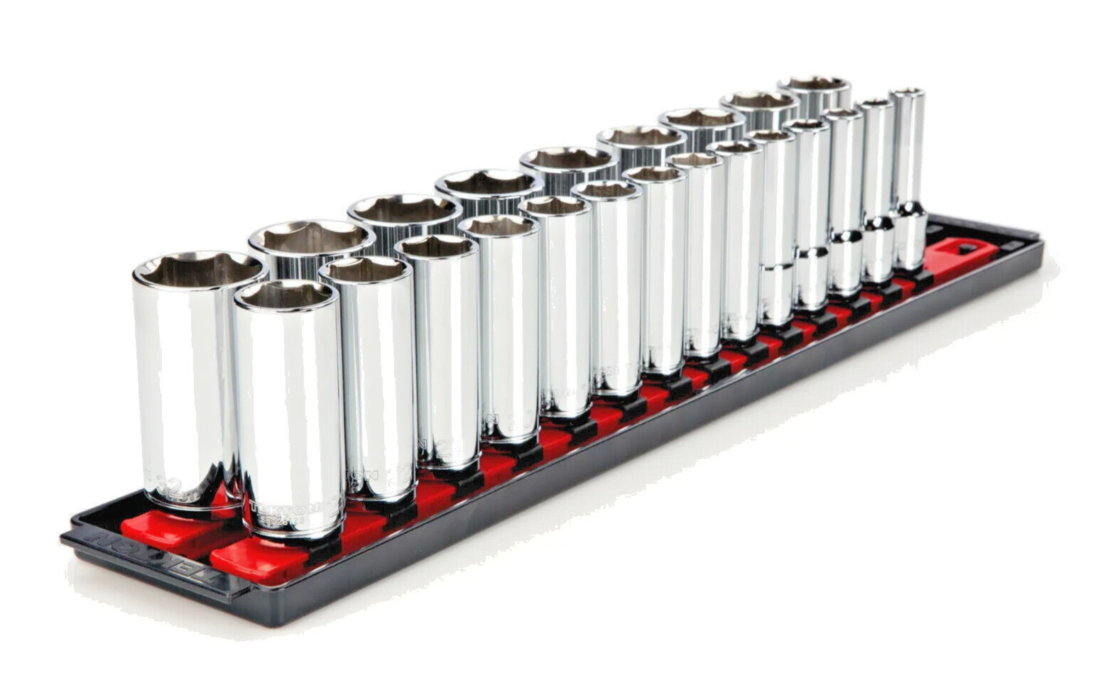 TEKTON 1/2 in. Drive Deep 6-Point Socket Set 23-Piece (10-32 mm)