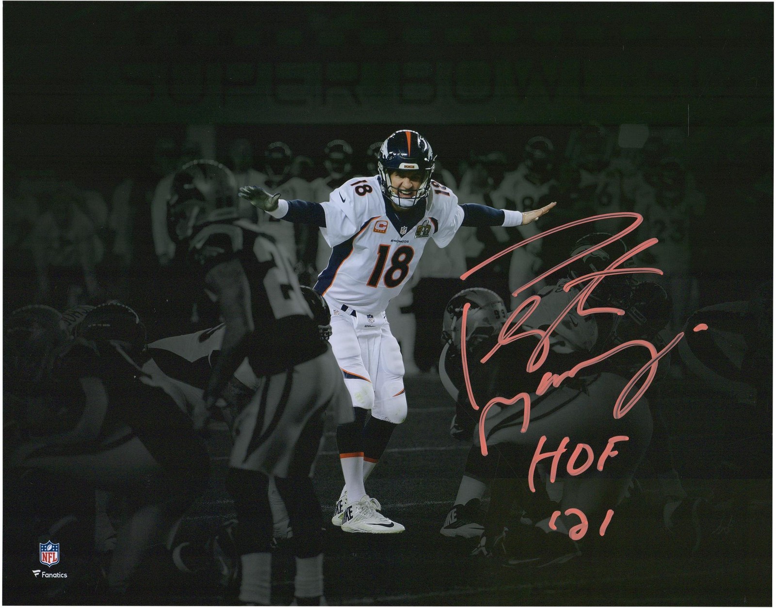 Peyton Manning Denver Broncos Signed 11\