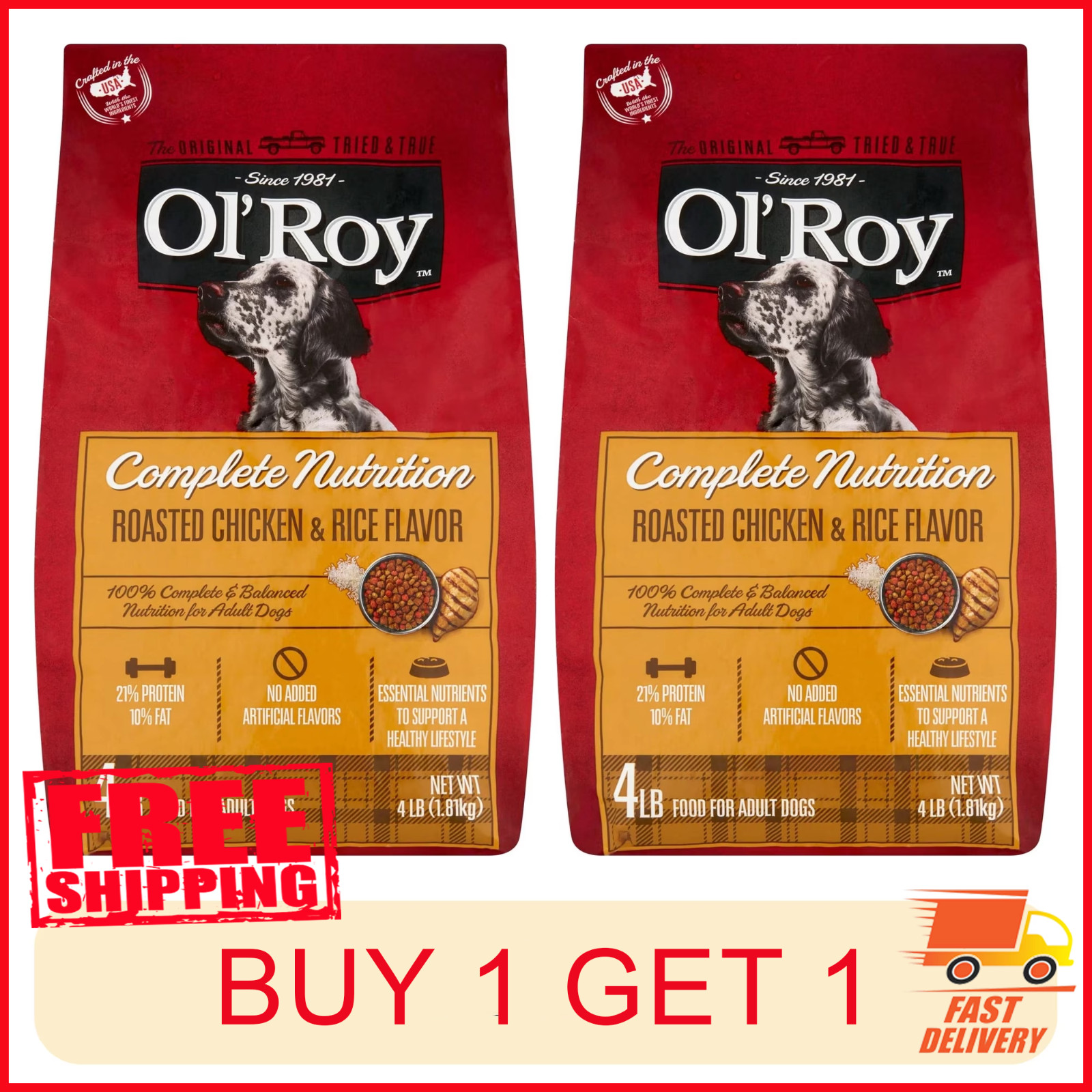 BUY 1 GET 1—Ol' Roy Complete Nutrition Chicken Flavor Dry Dog Food—FREESHIPS