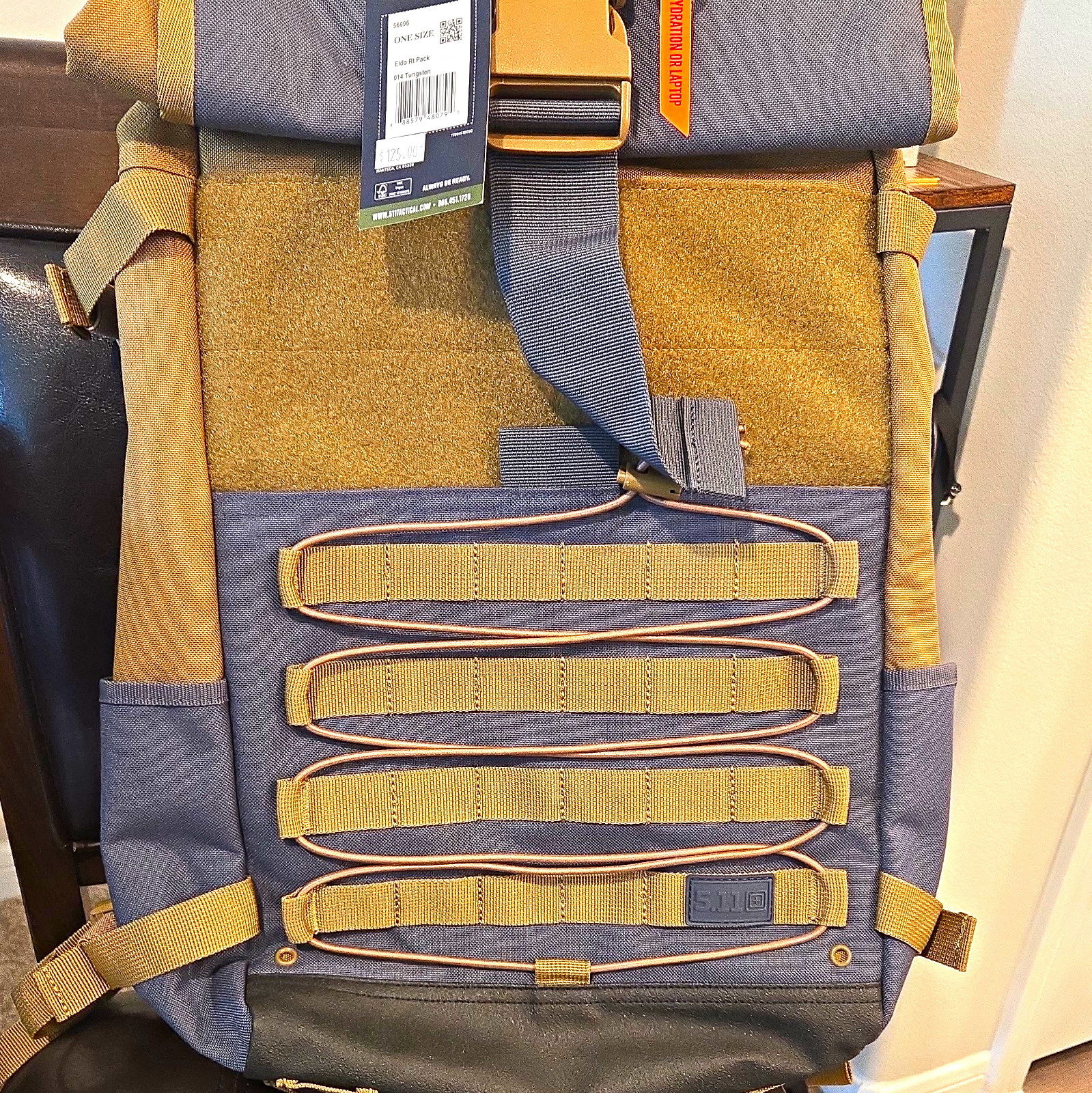 5.11 AMP24 24L Tactical Backpack Gray/Tan MOLLE Buckle Fits 17 5.11 AMP24 24L Tactical Backpack Gray/Tan MOLLE Buckle Fits 17