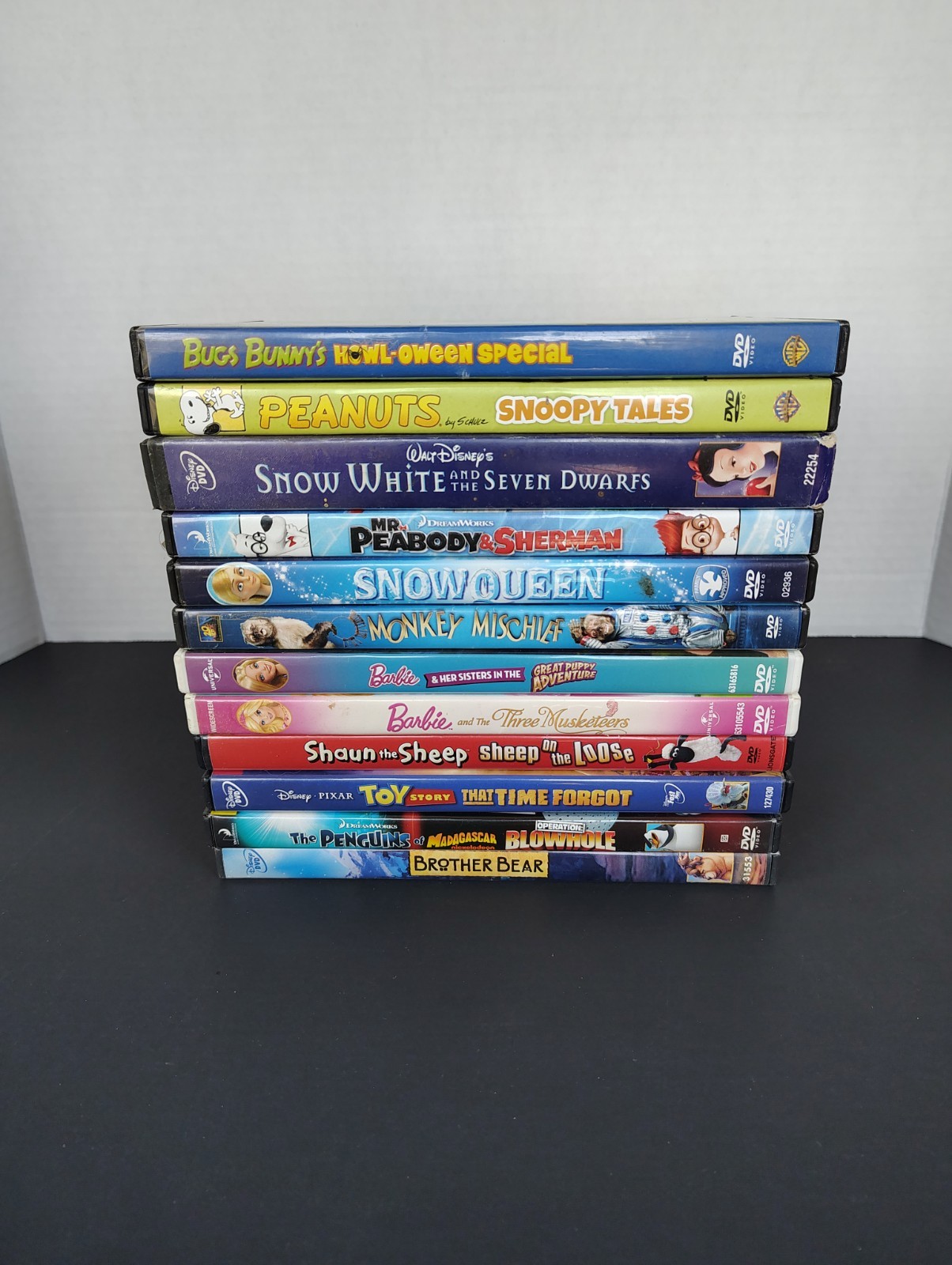 Lot of 12 - Disney /Dreamworks/ Barbie/ Children\'s/ Family DVDs - 
