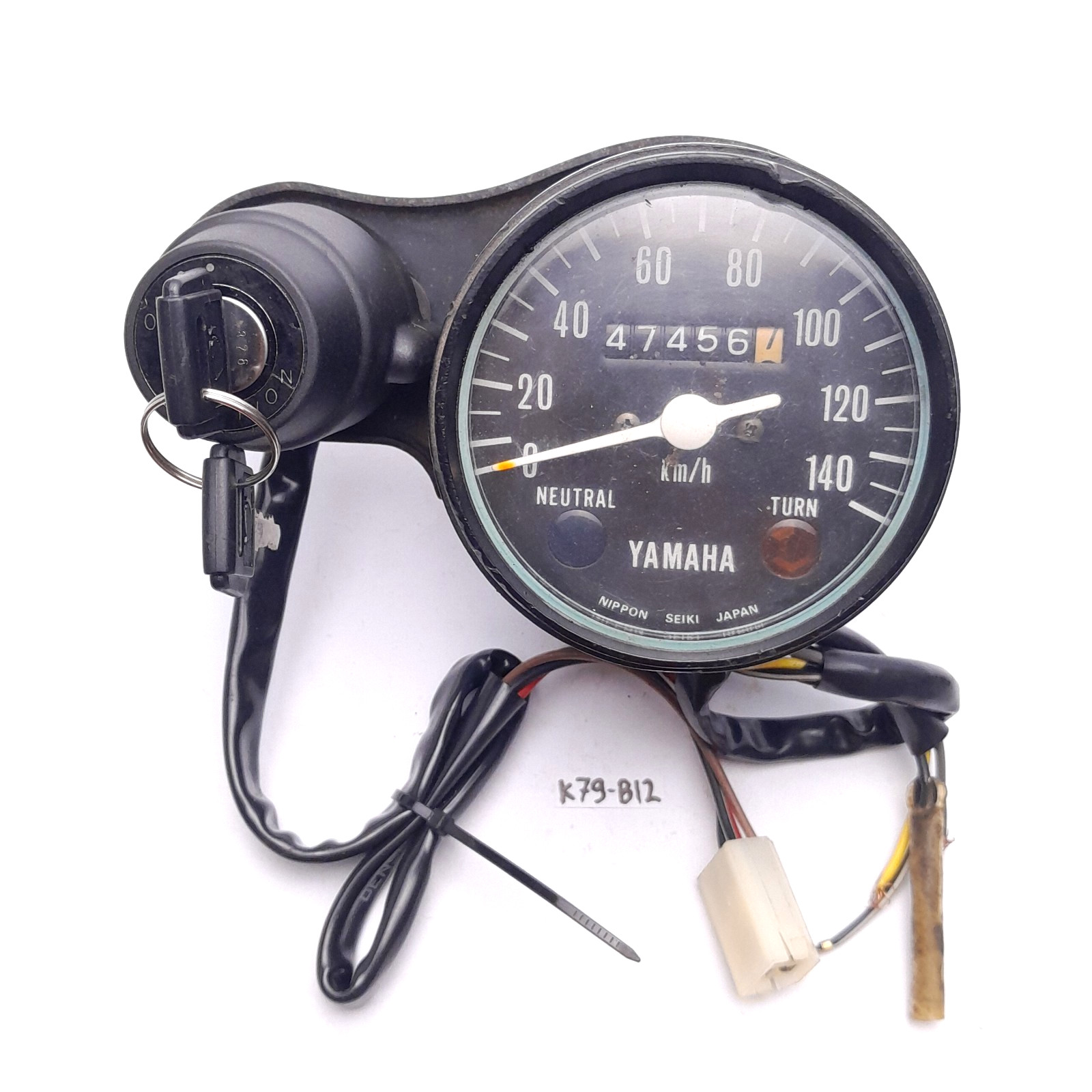 Yamaha DT100 DT100X DT100B DT80 GT80 Speedometer With Bracket USED
