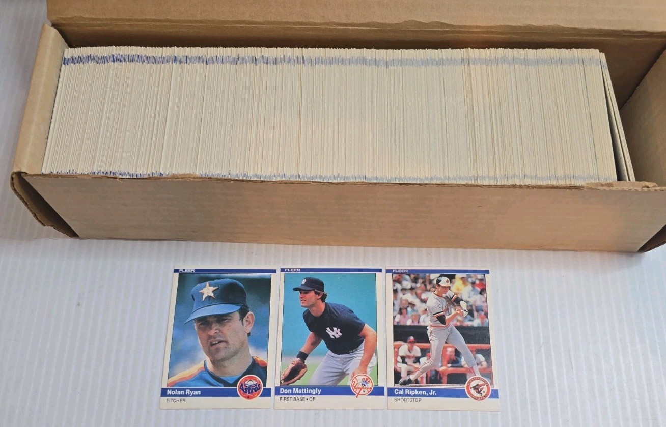 1984 Fleer Baseball Complete Set (660) Mattingly Rookie EX/NM