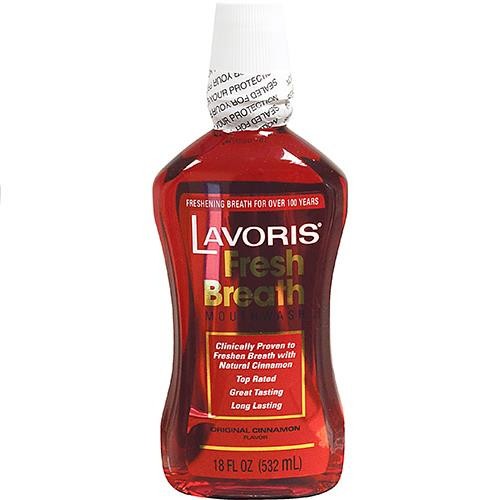 12x 18 OZ Lavoris Fresh Original Cinnamon Bottles