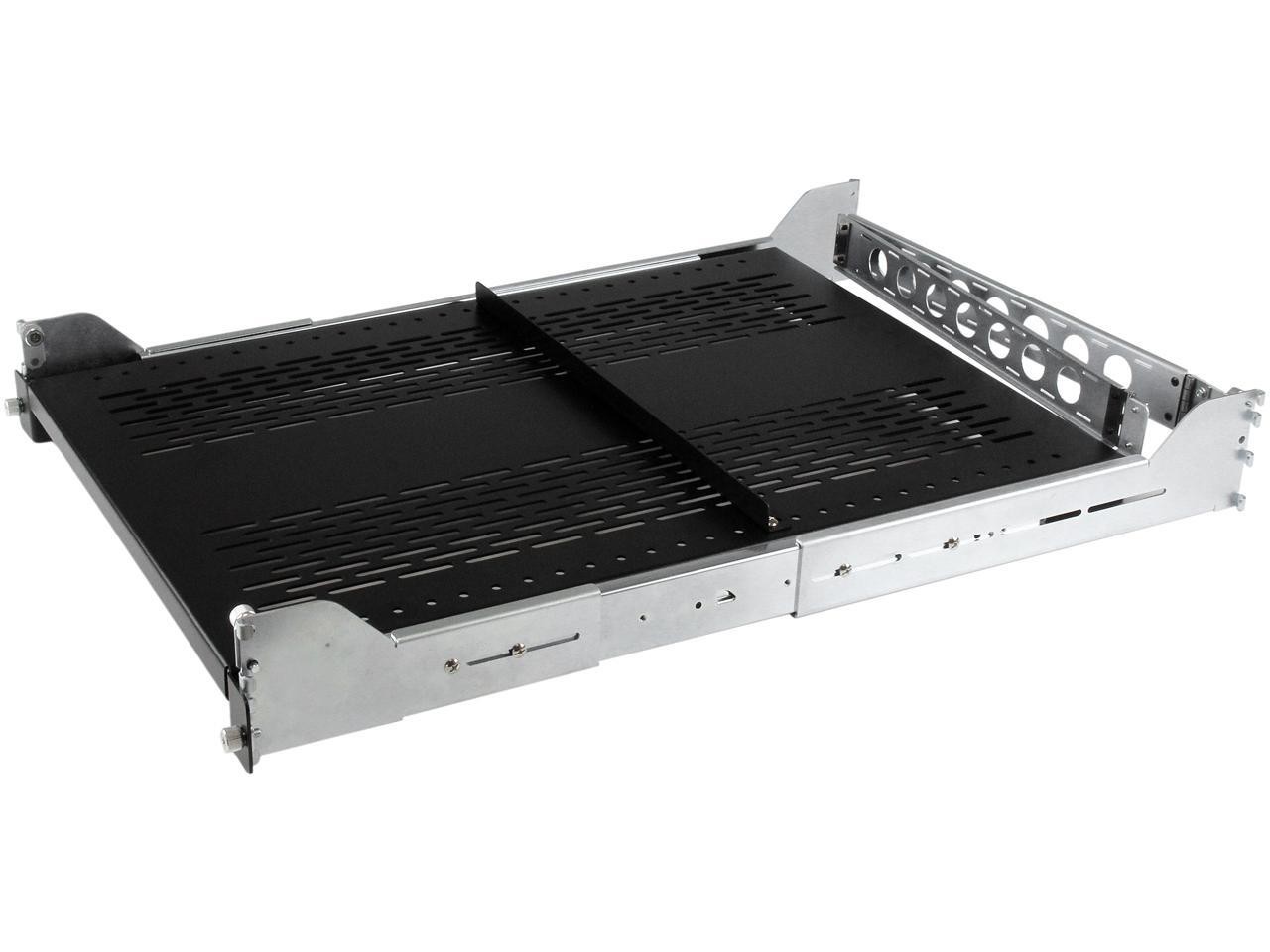 StarTech.com 2U Vented Sliding Rack Shelf w/ Cable Management Arm & Adjustable M StarTech.com 2U Vented Sliding Rack Shelf w/ Cable Management Arm & Adjustable M