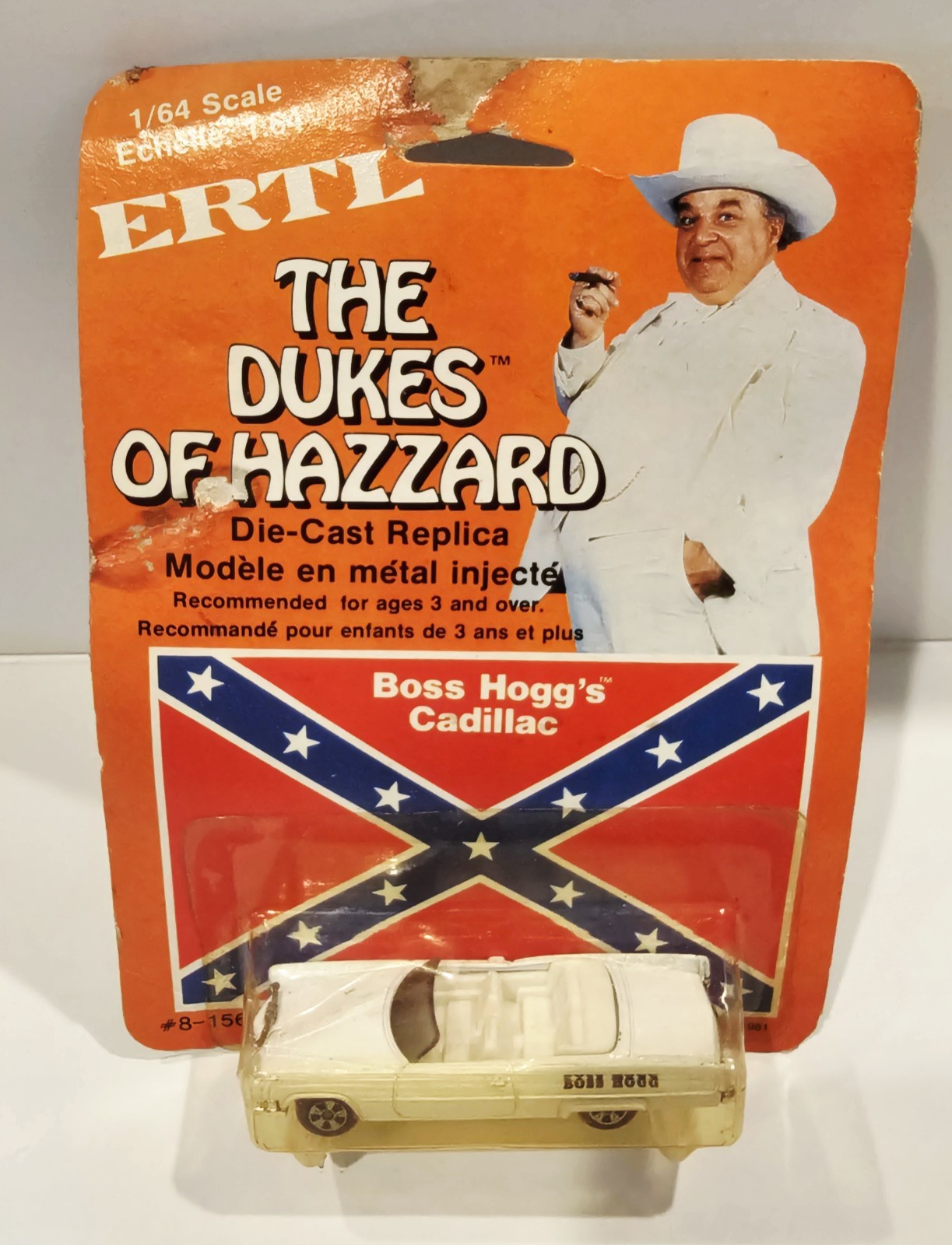 VINTAGE ERTL 1981 DUKES OF HAZZARD BOSS HOGG CADILLAC NEW SEALED 