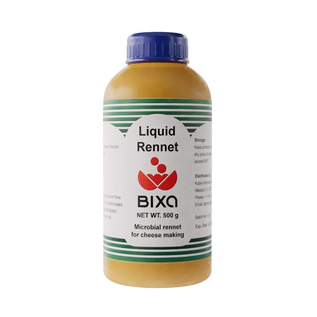 Liquid Microbial Rennet For Cheese Making | Vegetarian | Milk Coagulant | Non...